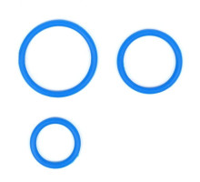 Набор из 3 синих эрекционных колец «Оки-Чпоки» (синий)