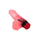 Нежно-розовый гелевый вибратор-фаллос - 15,5 см. (розовый)