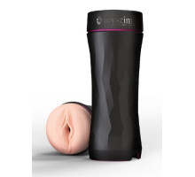 Мастурбатор-вагина в тубе OPUS E Vaginal Version с возможностью подключения электростимуляции (телесный с черным)