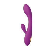 Фиолетовый вибратор HONEY BUNS с клиторальным стимулятором (фиолетовый)