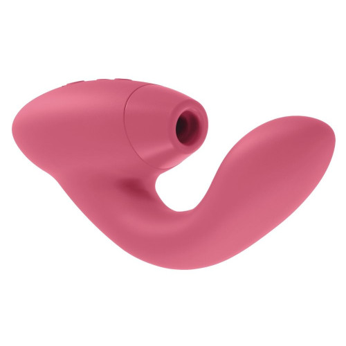 Розовый стимулятор Womanizer DUO с вагинальным отростком (розовый)