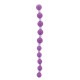 Фиолетовая анальная цепочка JUMBO JELLY THAI BEADS CARDED LAVENDER - 31,8 см. (фиолетовый)