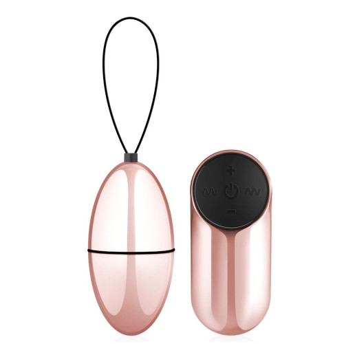 Розовое виброяйцо New Vibrating Egg с пультом ДУ (розовый)