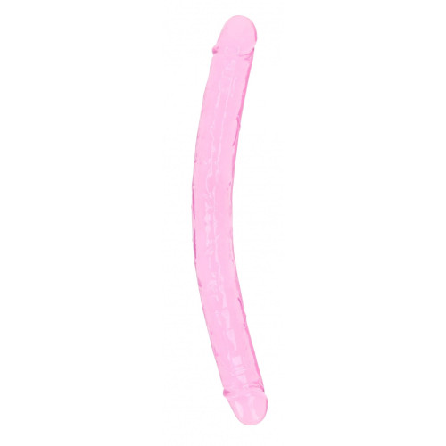 Двусторонний розовый фаллоимитатор - 34 см. (розовый)