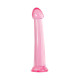 Розовый нереалистичный фаллоимитатор Jelly Dildo L - 20 см. (розовый)