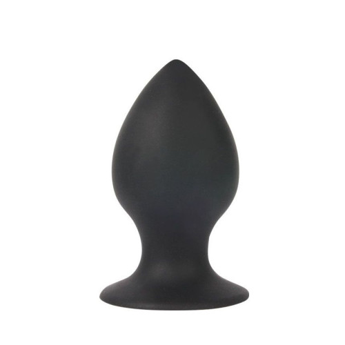 Чёрная анальная втулка Sex Expert - 8 см. (черный)