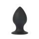 Чёрная анальная втулка Sex Expert - 8 см. (черный)