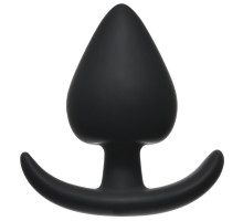 Чёрная анальная пробка Perfect Fit Plug Medium - 9 см. (черный)