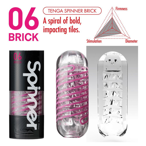 Мастурбатор SPINNER Brick (розовый)