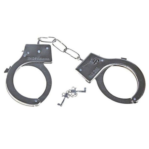 Металлические наручники с регулируемыми браслетами (серебристый)