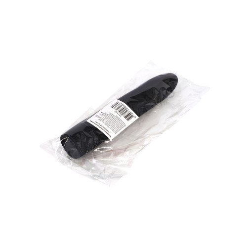 Черный матовый пластиковый вибратор - 14 см. (черный)