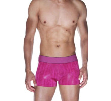 Гладкие мужские трусы-боксеры с широкой резинкой (розовый|S-M)