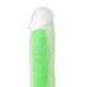 Зеленый, светящийся в темноте фаллоимитатор - 18,5 см. (зеленый)