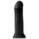 Черный фаллоимитатор на присоске 11  Cocks - 28 см. (черный)
