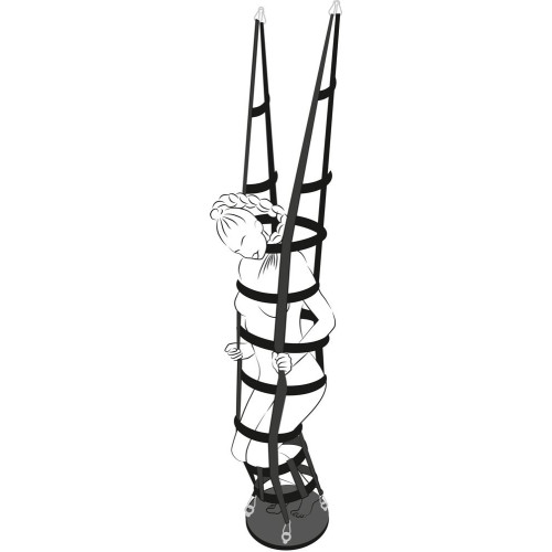 Подвесная клетка из ремешков Hanging strap cage (черный)