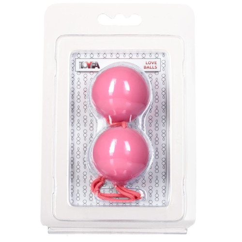 Розовые вагинальные шарики BI-BALLS (розовый)