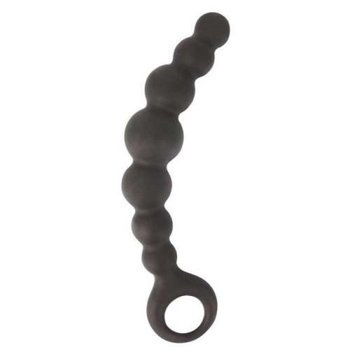 Чёрная анальная цепочка Sex Expert - 15 см. (черный)