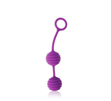 Фиолетовые вагинальные шарики с ребрышками Cosmo (фиолетовый)