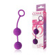 Фиолетовые вагинальные шарики с ребрышками Cosmo (фиолетовый)