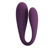 Фиолетовый вибратор для двоих August (фиолетовый)