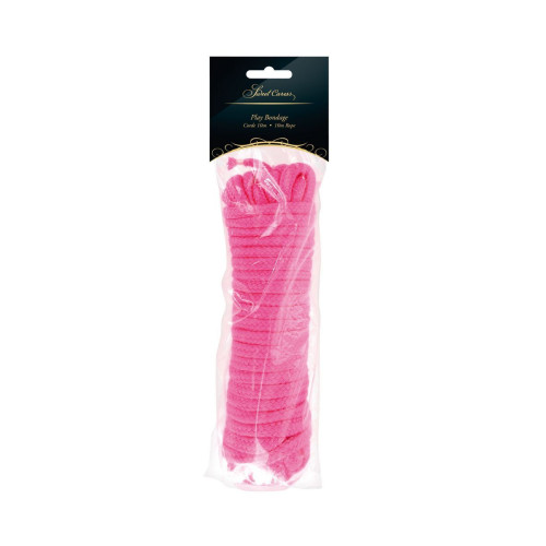 Розовая веревка для связывания Sweet Caress Rope - 10 метров (розовый)