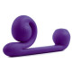 Уникальный фиолетовый вибромассажер-улитка для двойной стимуляции Snail Vibe (фиолетовый)