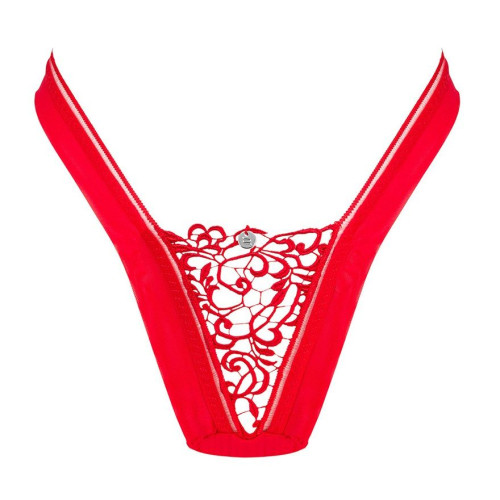 Пикантные трусики-стринги Larisya (красный|L-XL)