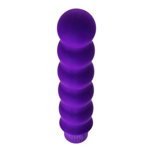 Фиолетовый фигурный вибратор - 17 см. (фиолетовый)