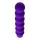Фиолетовый фигурный вибратор - 17 см. (фиолетовый)