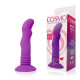 Фиолетовый вибромассажер Cosmo на присоске - 12 см. (фиолетовый)