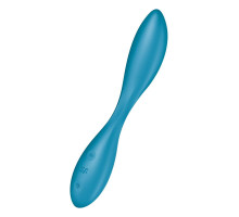 Синий гибкий вибратор Satisfyer G-Spot Flex 1 - 19,5 см. (синий)