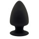 Черная анальная втулка Premium Silicone Plug XS - 8 см. (черный)