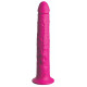 Ярко-розовый вибромассажер-реалистик с присоской Classix Wall Banger 2.0 - 19,1 см. (ярко-розовый)