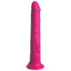 Ярко-розовый вибромассажер-реалистик с присоской Classix Wall Banger 2.0 - 19,1 см. (ярко-розовый)