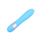Голубой классический вибратор Precious Passion Vibrator - 17 см. (голубой)