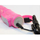 Перезаряжаемый розовый вибратор с ротацией - 22,5 см. (розовый)