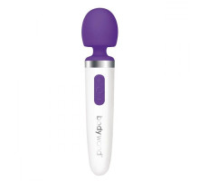 Фиолетово-белый перезаряжаемый жезловый вибратор Aqua Mini Rechargeable (фиолетовый с белым)