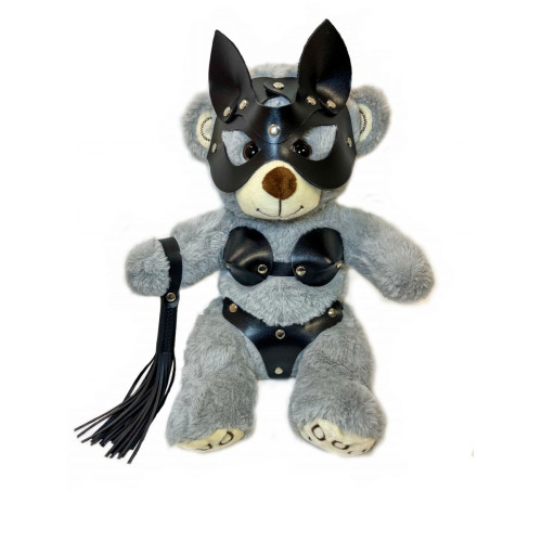 Оригинальный плюшевый мишка в костюмчике Домины (серый)