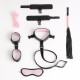 Черно-розовый эротический набор из 7 предметов (черный с розовым)