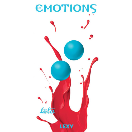 Голубые вагинальные шарики без сцепки Emotions Lexy Small (голубой)