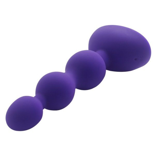 Фиолетовый анальный вибростимулятор Anal Beads S - 14,5 см. (фиолетовый)