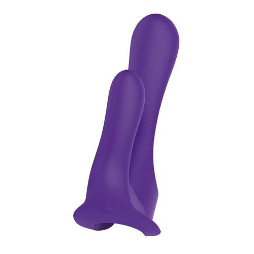 Фиолетовый вибромассажер-насадка N 34 RECHARGEABLE COUPLES VIBE (фиолетовый)