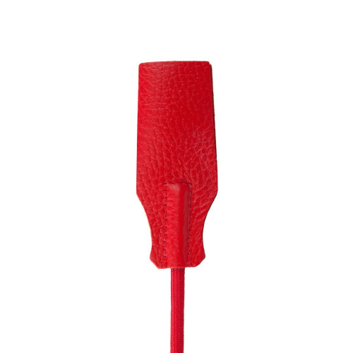 Красный стек с кожаной ручкой - 70 см. (красный)