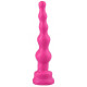 Ярко-розовый анальный стимулятор-ёлочка - 14,5 см. (ярко-розовый)