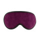 Фиолетовая сплошная маска на резиночке с черной окантовкой (фиолетовый с черным)