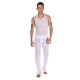 Белый полупрозрачный комплект: майка и брюки (белый|L-XL)