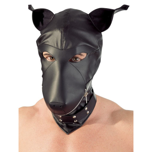 Шлем-маска Dog Mask в виде морды собаки (черный)