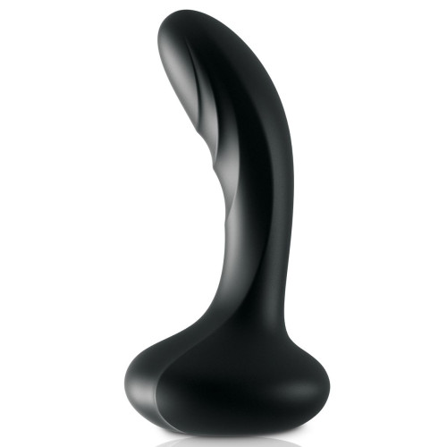 Черный массажер простаты Ultimate Silicone P-Spot Massager - 13,9 см. (черный)