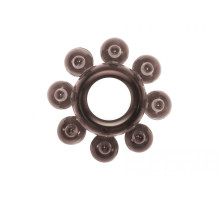 Чёрное эрекционное кольцо Rings Bubbles (черный)