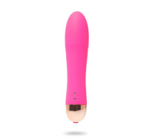 Розовый гладкий вибратор Massage Wand - 14 см. (розовый)